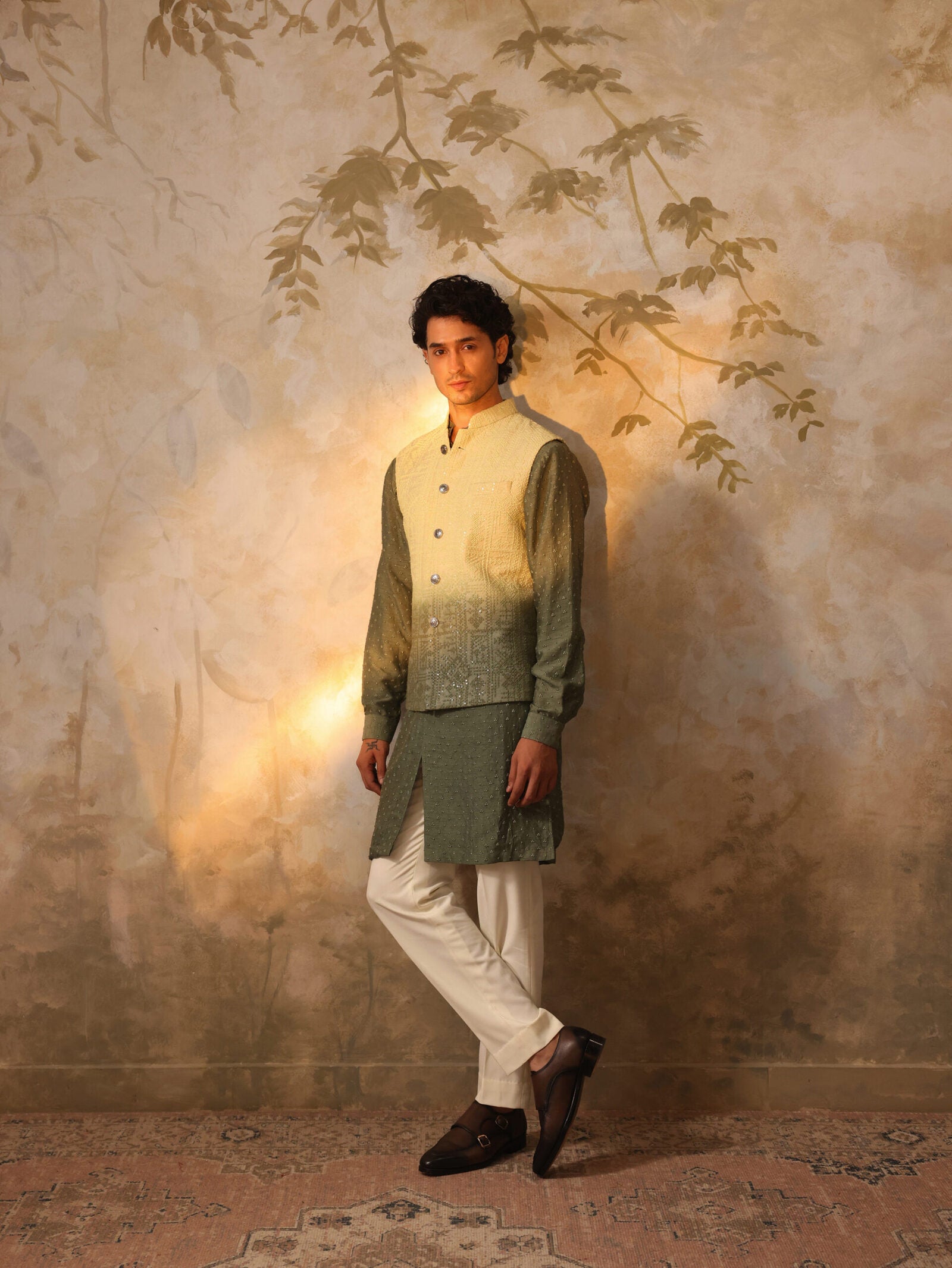 Ombre Aura Nehru Jacket Set