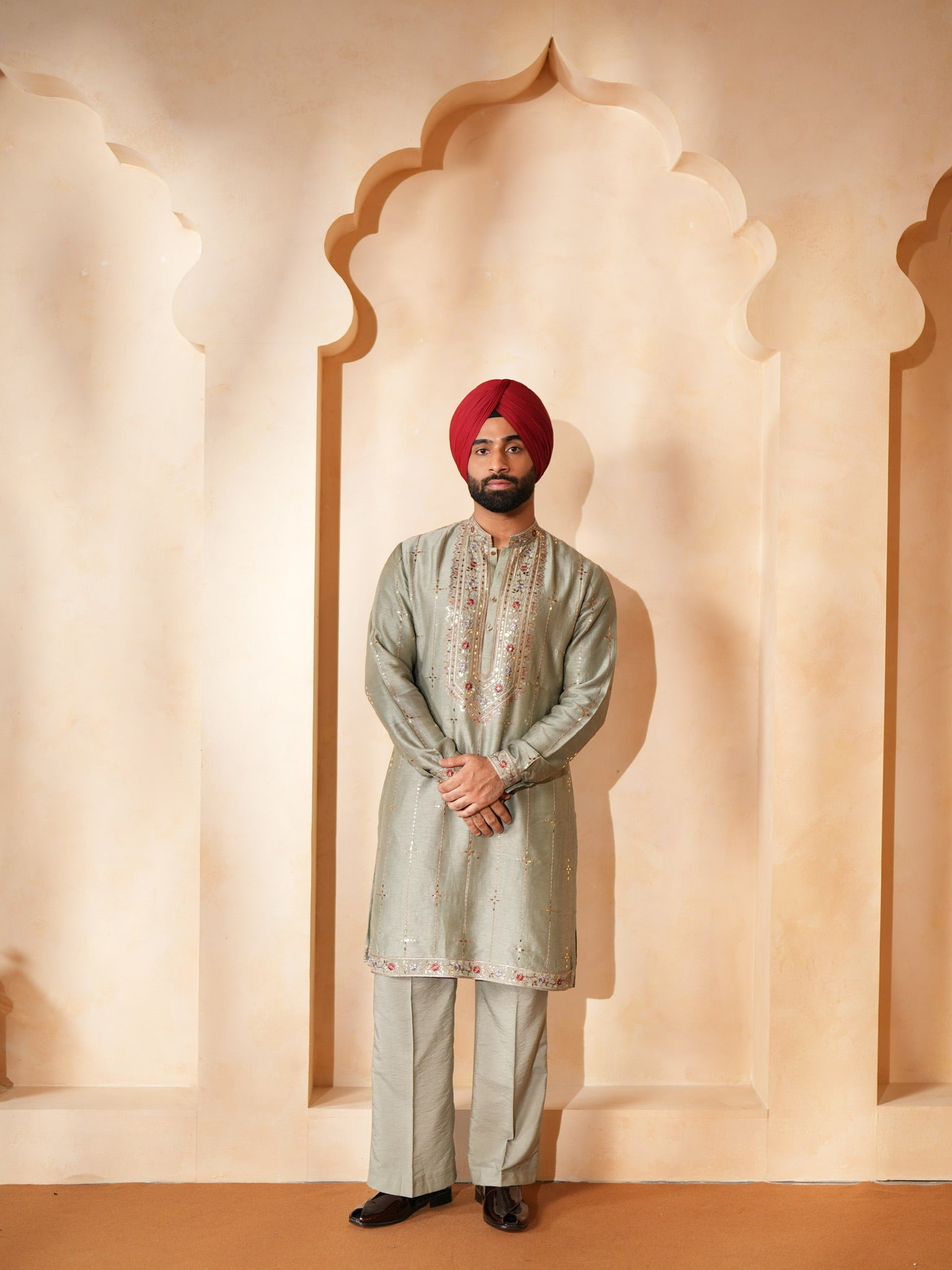 Sage Mehfil Kurta Set