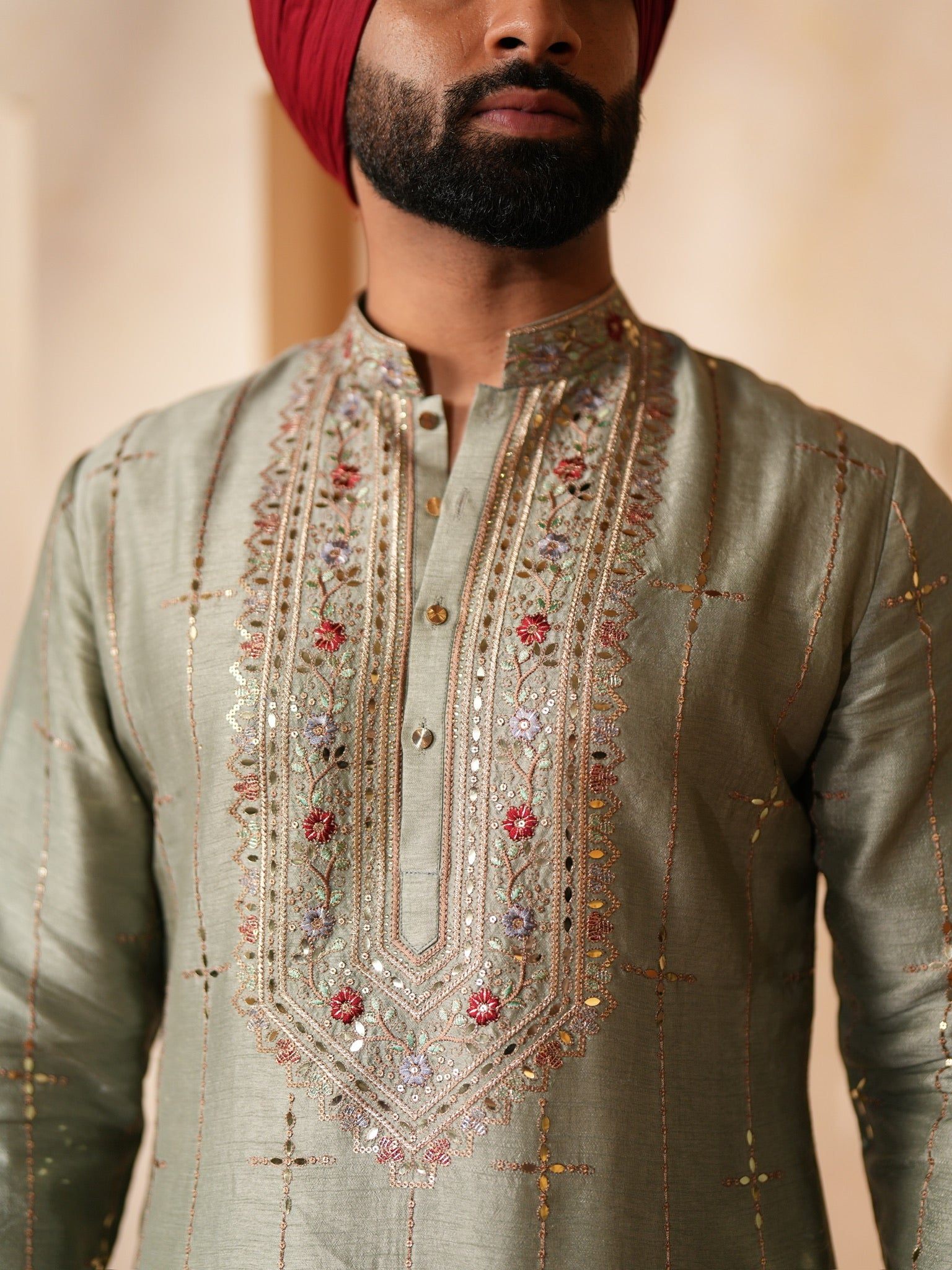 Sage Mehfil Kurta Set