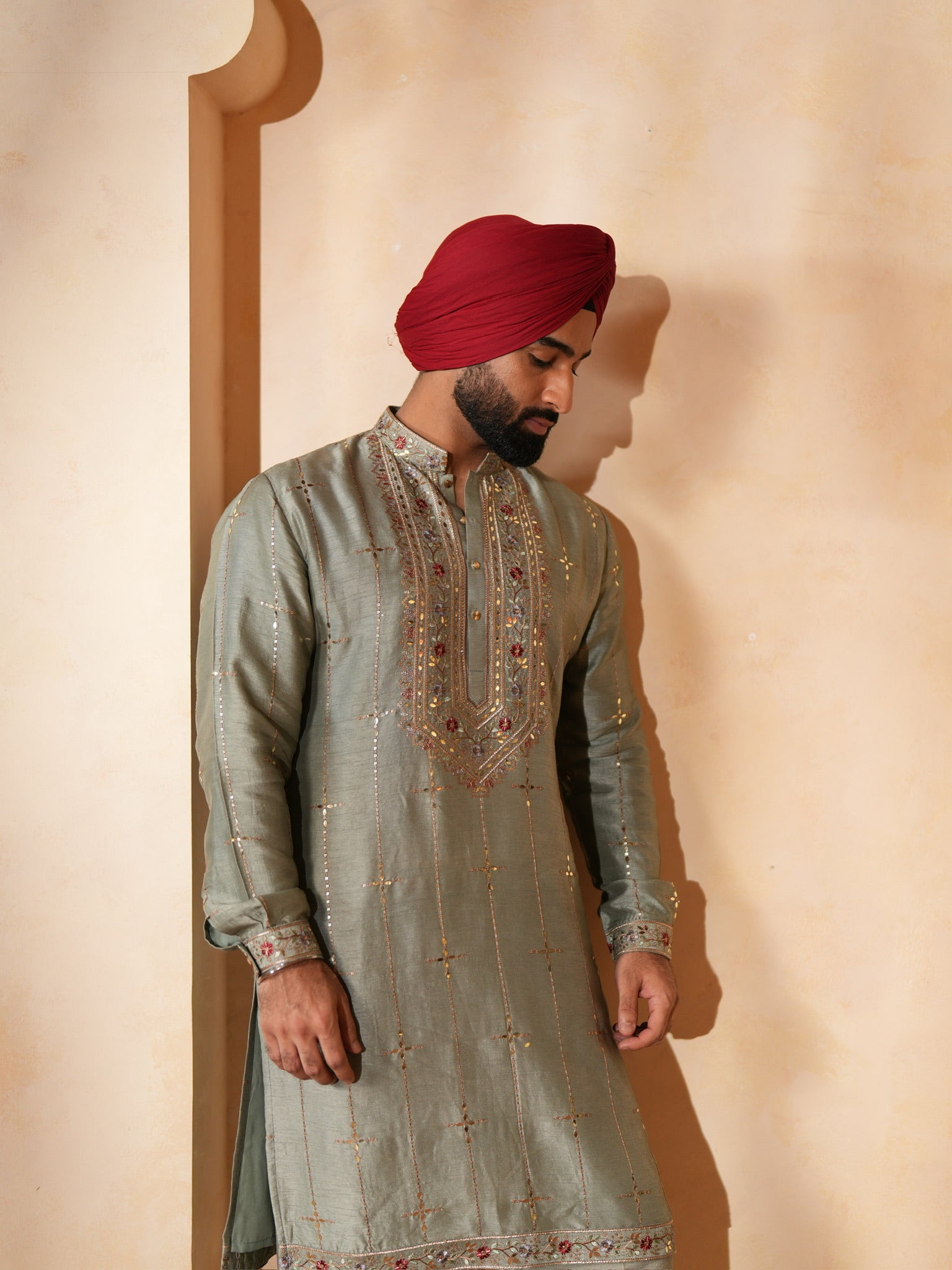 Sage Mehfil Kurta Set