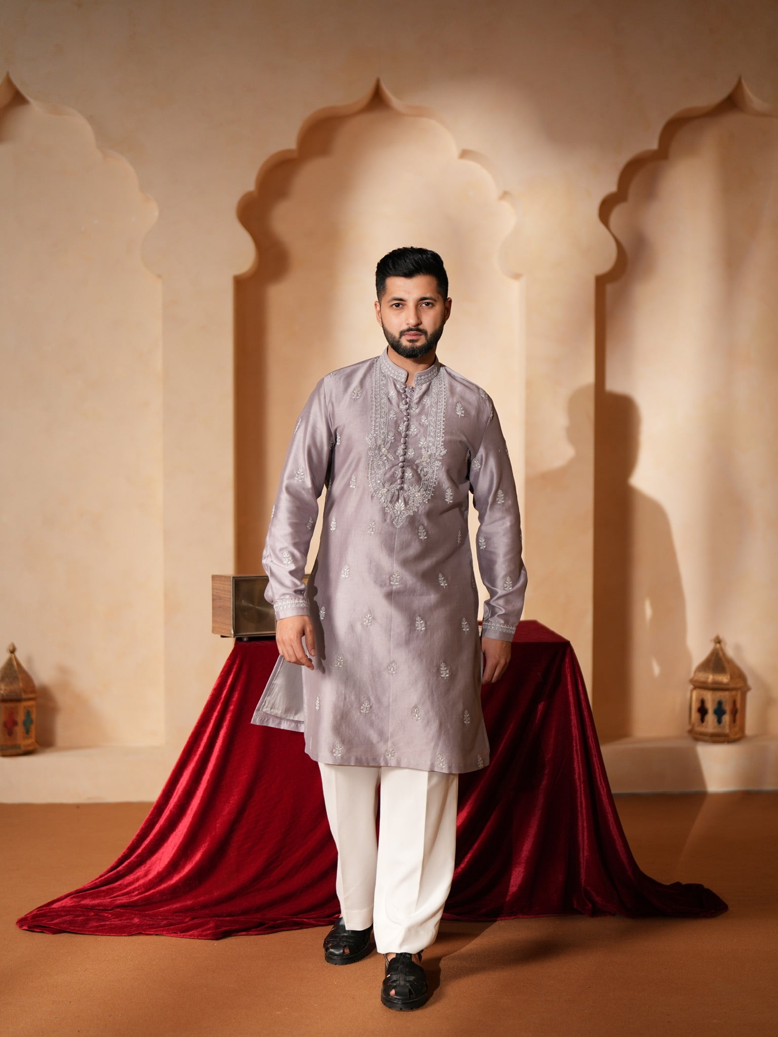 Lilac Mehfil Kurta