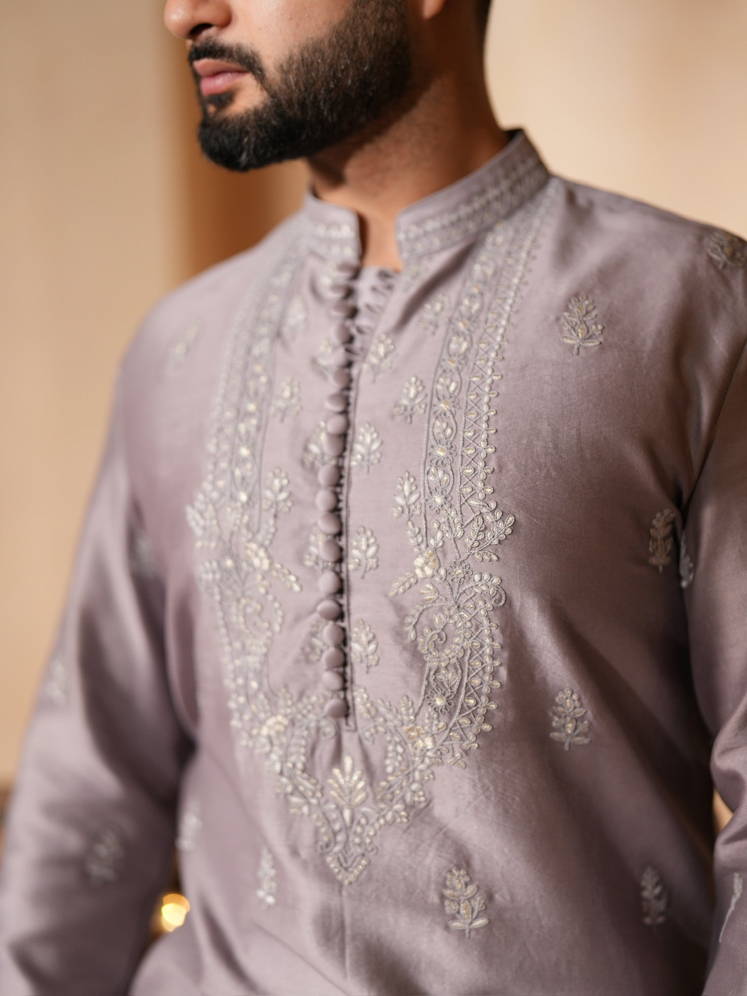 Lilac Mehfil Kurta