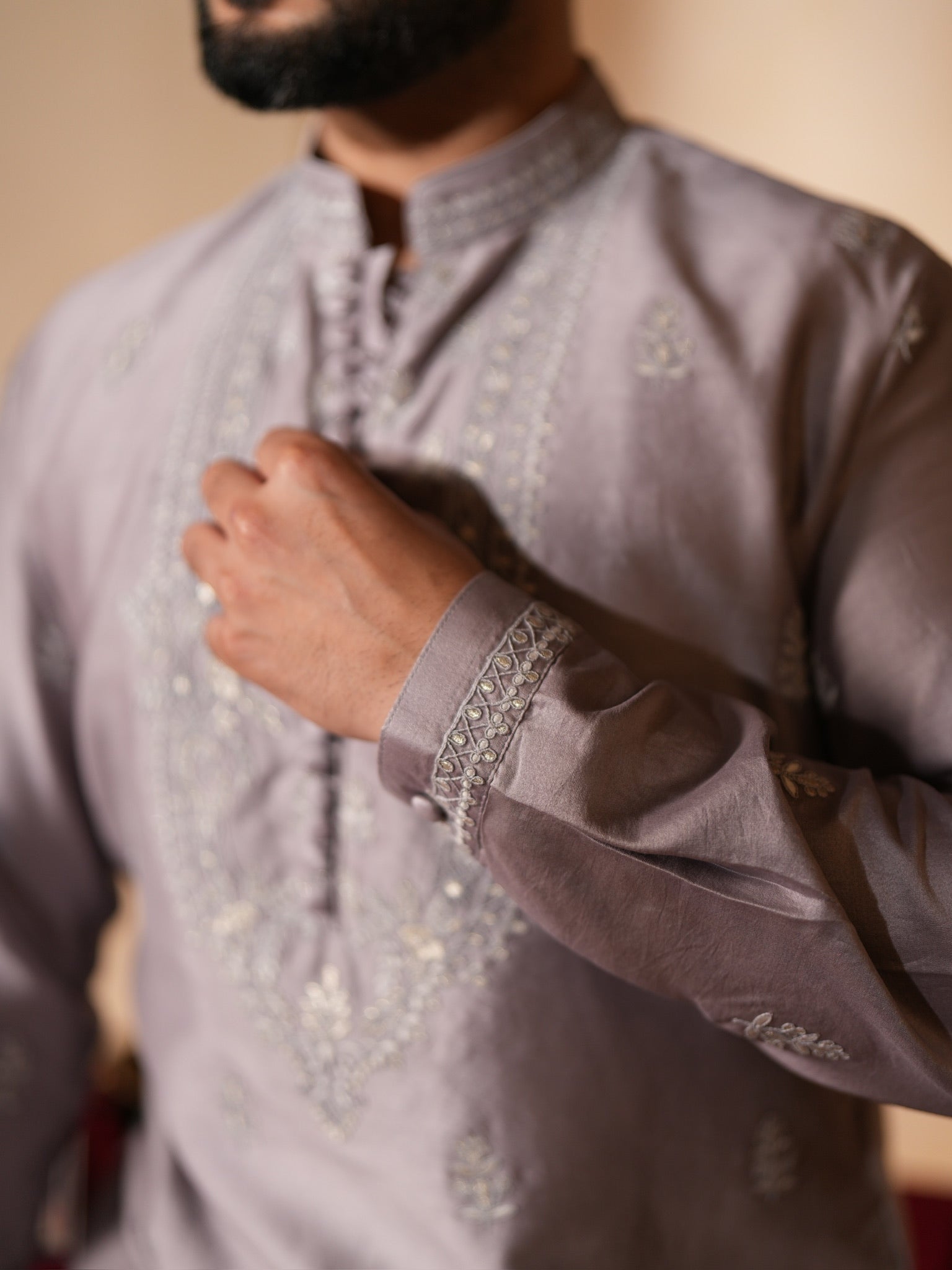 Lilac Mehfil Kurta