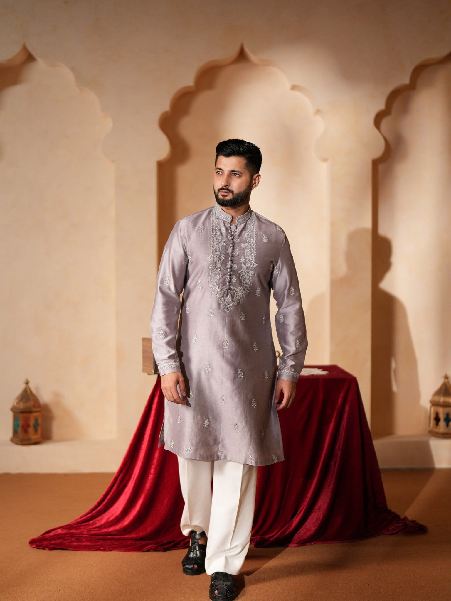 Lilac Mehfil Kurta