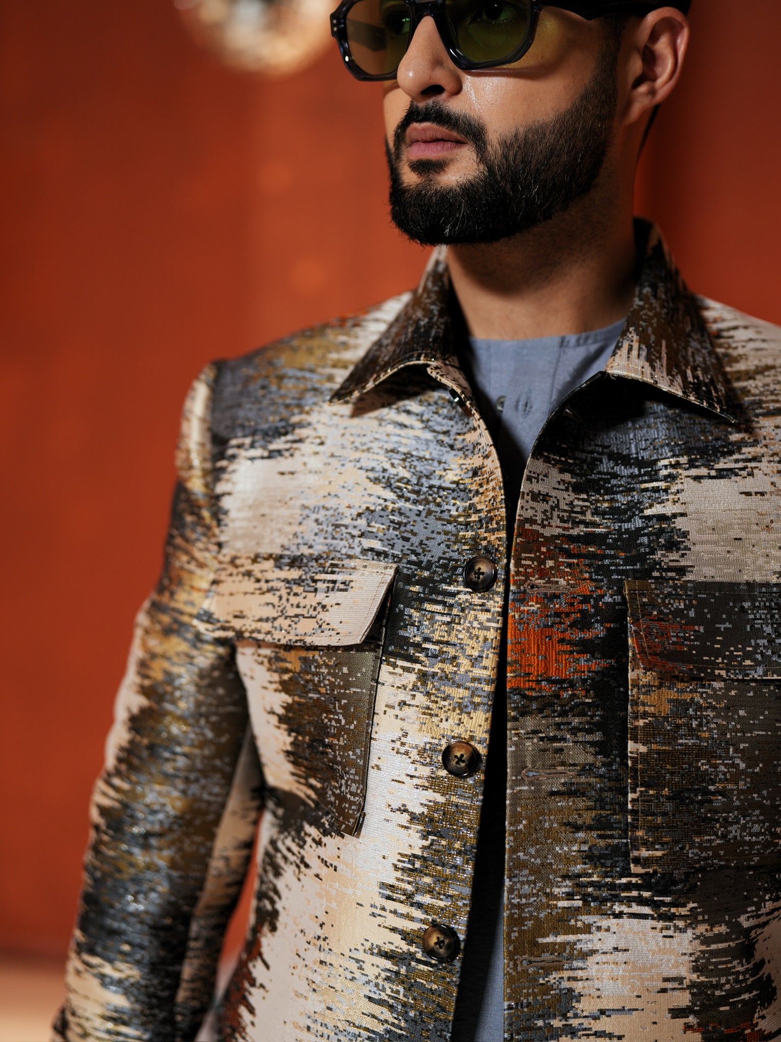 Brushed Metallic Jacket