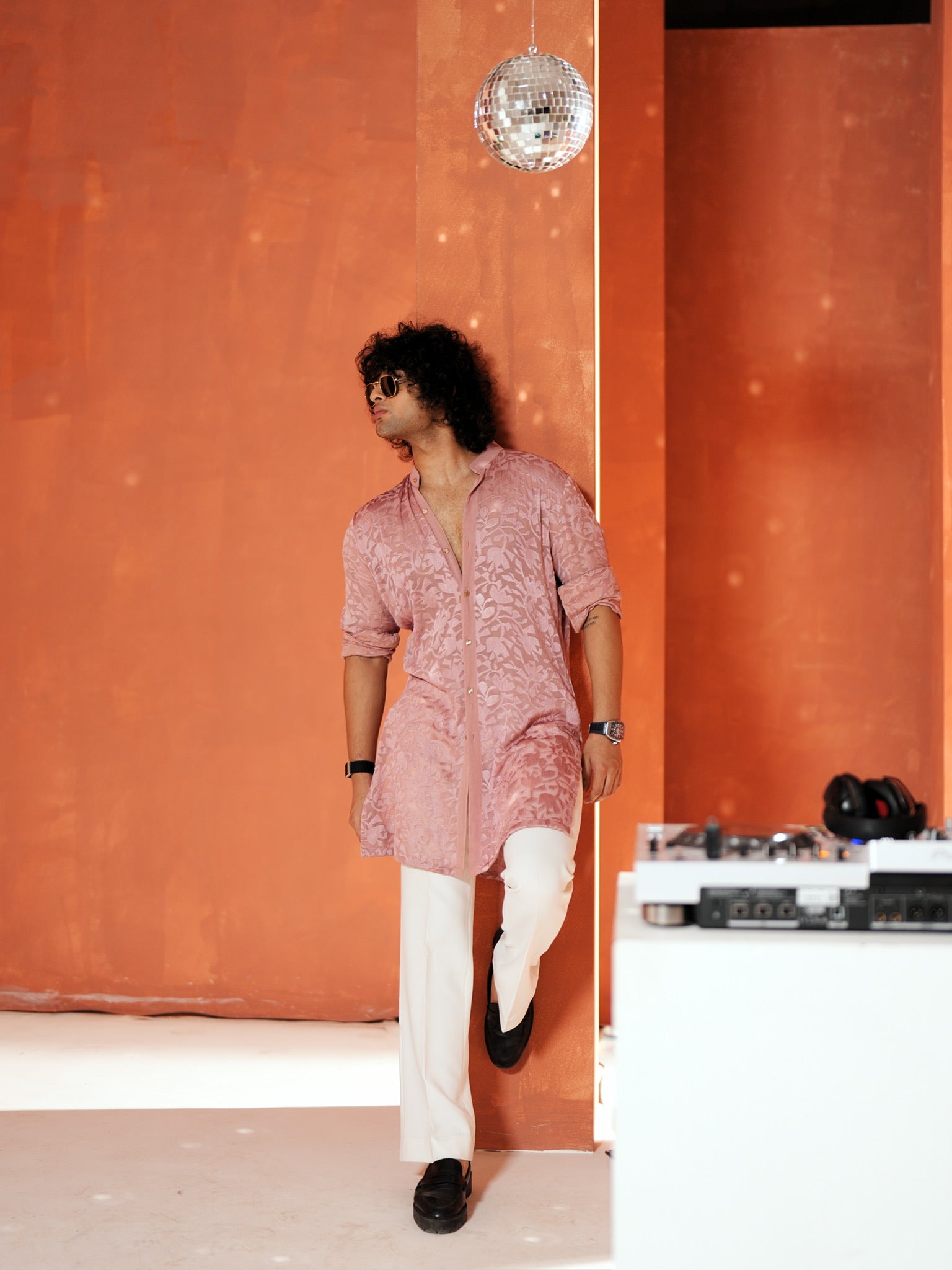 Dusty Pink Shirt Kurta