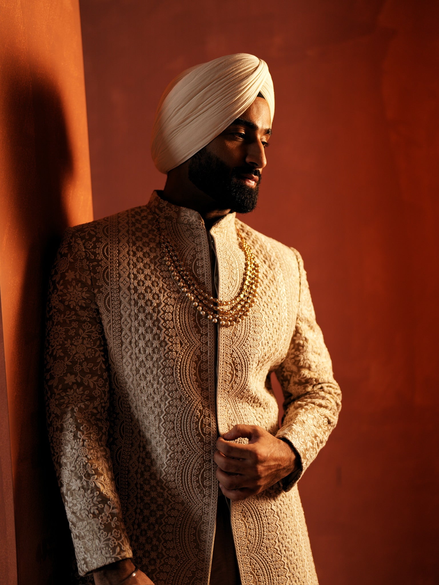 Champagne Gold Sherwani