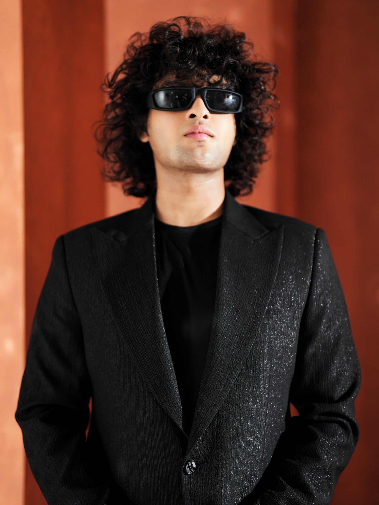 Shimmer Black Blazer