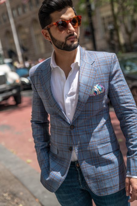 Blue Plaid Blazer – Suit Up