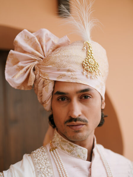 Pink Embroidered Sherwani - Image 2