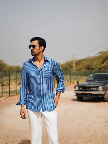 Sapphire Stripes Resort Shirt